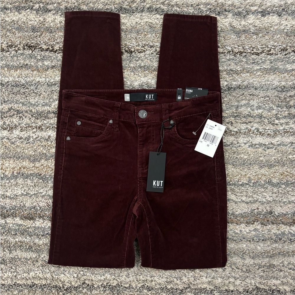 KUT From The Kloth Diana Skinny Jeans Sz 00 NWT | KUT Corduroy Diana Skinny -